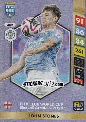 Sticker John Stones - FIFA 365: 2024-2025. Adrenalyn XL
 n. 362 - Panini