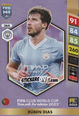 Sticker Rúben Dias - FIFA 365: 2024-2025. Adrenalyn XL
 n. 364 - Panini