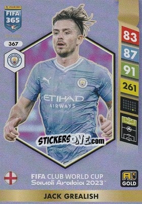 Sticker Jack Grealish - FIFA 365: 2024-2025. Adrenalyn XL
 n. 367 - Panini