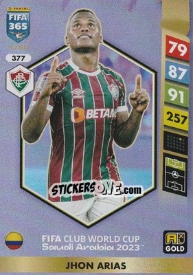 Sticker Jhon Arias - FIFA 365: 2024-2025. Adrenalyn XL
 n. 377 - Panini