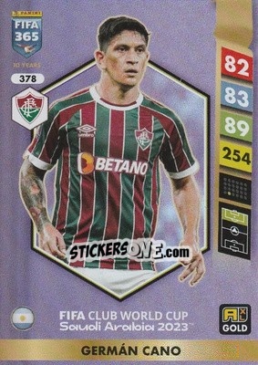 Sticker Germán Cano - FIFA 365: 2024-2025. Adrenalyn XL
 n. 378 - Panini