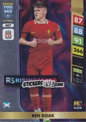 Sticker Ben Doak - FIFA 365: 2024-2025. Adrenalyn XL
 n. 407 - Panini