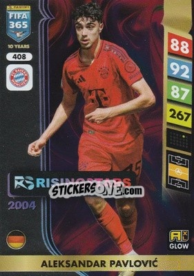 Sticker Aleksandar Pavlović - FIFA 365: 2024-2025. Adrenalyn XL
 n. 408 - Panini