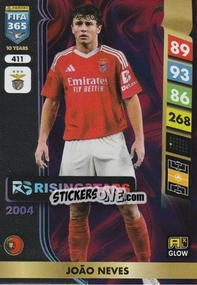 Sticker João Neves - FIFA 365: 2024-2025. Adrenalyn XL
 n. 411 - Panini