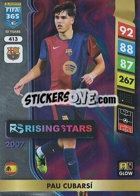 Sticker Pau Cubarsí - FIFA 365: 2024-2025. Adrenalyn XL
 n. 413 - Panini