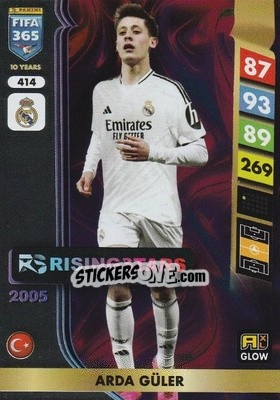 Sticker Arda Güler - FIFA 365: 2024-2025. Adrenalyn XL
 n. 414 - Panini