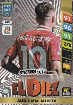Sticker Alexis Mac Allister - FIFA 365: 2024-2025. Adrenalyn XL
 n. 415 - Panini