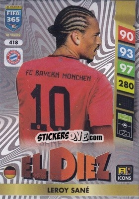 Sticker Leroy Sané - FIFA 365: 2024-2025. Adrenalyn XL
 n. 418 - Panini