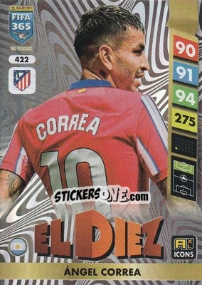 Sticker Ángel Correa - FIFA 365: 2024-2025. Adrenalyn XL
 n. 422 - Panini