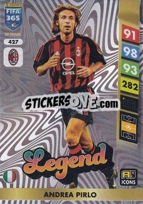 Sticker Andrea Pirlo - FIFA 365: 2024-2025. Adrenalyn XL
 n. 427 - Panini