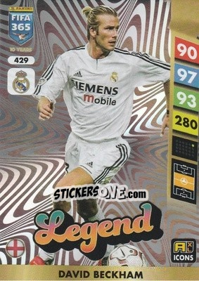 Sticker David Beckham - FIFA 365: 2024-2025. Adrenalyn XL
 n. 429 - Panini