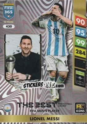 Sticker Lionel Messi - FIFA 365: 2024-2025. Adrenalyn XL
 n. 430 - Panini