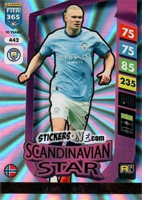 Sticker Erling Haaland - FIFA 365: 2024-2025. Adrenalyn XL
 n. 442 - Panini