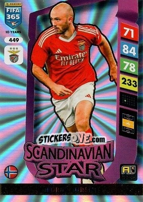 Cromo Fredrik Aursnes - FIFA 365: 2024-2025. Adrenalyn XL
 n. 449 - Panini