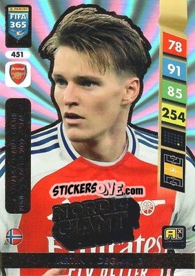 Sticker Martin Ødegaard - FIFA 365: 2024-2025. Adrenalyn XL
 n. 451 - Panini