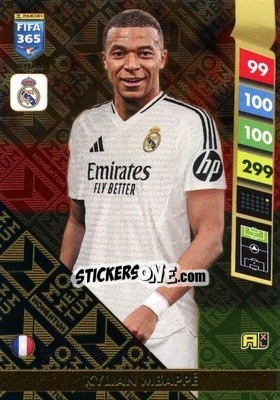 Sticker Kylian Mbappé - FIFA 365: 2024-2025. Adrenalyn XL
 n. M5 - Panini