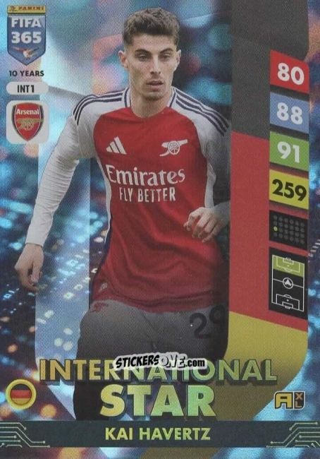 Cromo Kai Havertz - FIFA 365: 2024-2025. Adrenalyn XL
 n. INT1 - Panini