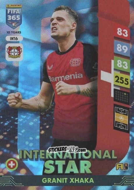 Sticker Granit Xhaka - FIFA 365: 2024-2025. Adrenalyn XL
 n. INT6 - Panini
