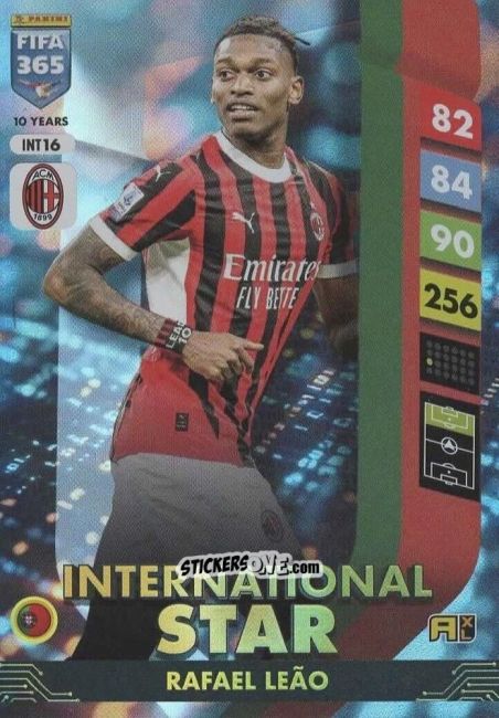Sticker Rafael Leão - FIFA 365: 2024-2025. Adrenalyn XL
 n. INT16 - Panini