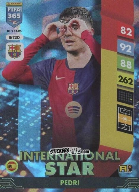 Cromo Pedri - FIFA 365: 2024-2025. Adrenalyn XL
 n. INT20 - Panini