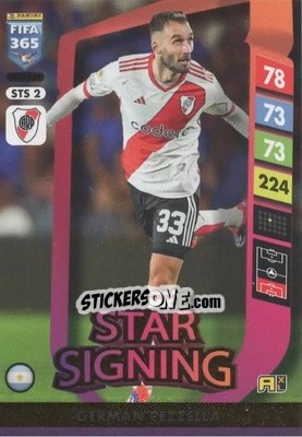 Sticker Germán Pezzella - FIFA 365: 2024-2025. Adrenalyn XL
 n. STS2 - Panini