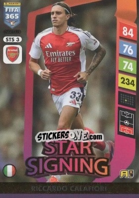 Sticker Riccardo Calafiori - FIFA 365: 2024-2025. Adrenalyn XL
 n. STS3 - Panini
