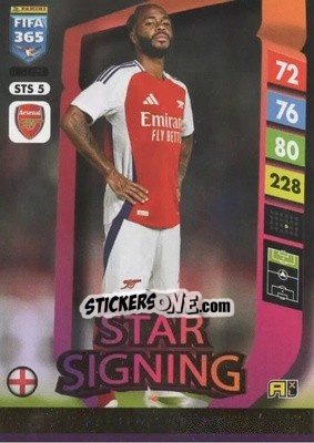 Sticker Raheem Sterling - FIFA 365: 2024-2025. Adrenalyn XL
 n. STS5 - Panini