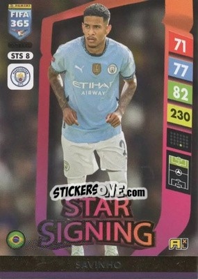 Sticker Savinho - FIFA 365: 2024-2025. Adrenalyn XL
 n. STS8 - Panini