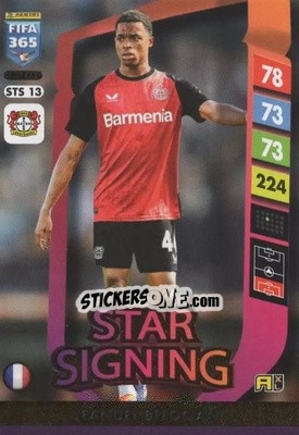 Sticker Jeanuël Belocian - FIFA 365: 2024-2025. Adrenalyn XL
 n. STS13 - Panini