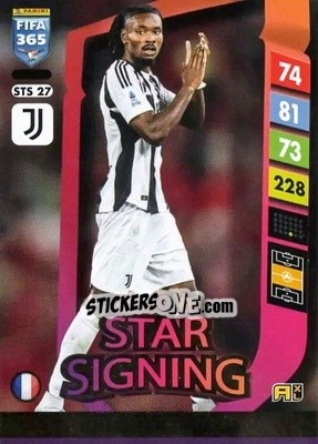 Sticker Khéphren Thuram - FIFA 365: 2024-2025. Adrenalyn XL
 n. STS27 - Panini