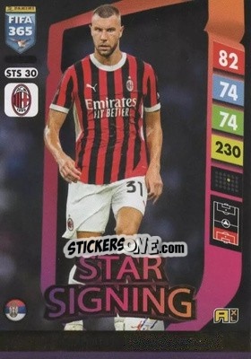 Sticker Strahinja Pavlović - FIFA 365: 2024-2025. Adrenalyn XL
 n. STS30 - Panini