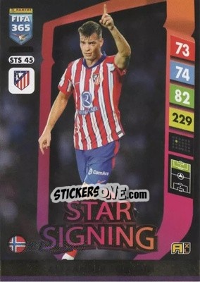 Sticker Alexander Sørloth - FIFA 365: 2024-2025. Adrenalyn XL
 n. STS45 - Panini