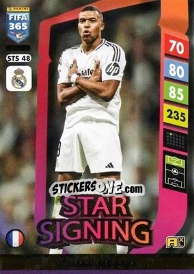 Sticker Kylian Mbappé - FIFA 365: 2024-2025. Adrenalyn XL
 n. STS48 - Panini