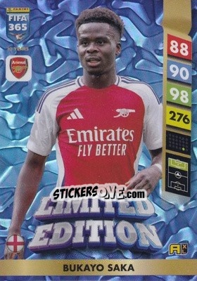 Sticker Bukayo Saka - FIFA 365: 2024-2025. Adrenalyn XL
 n. LE3 - Panini
