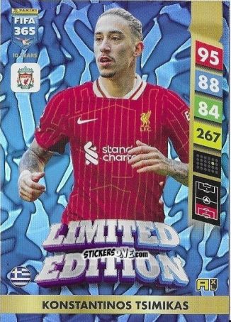 Cromo Konstantinos Tsimikas - FIFA 365: 2024-2025. Adrenalyn XL
 n. LE14 - Panini