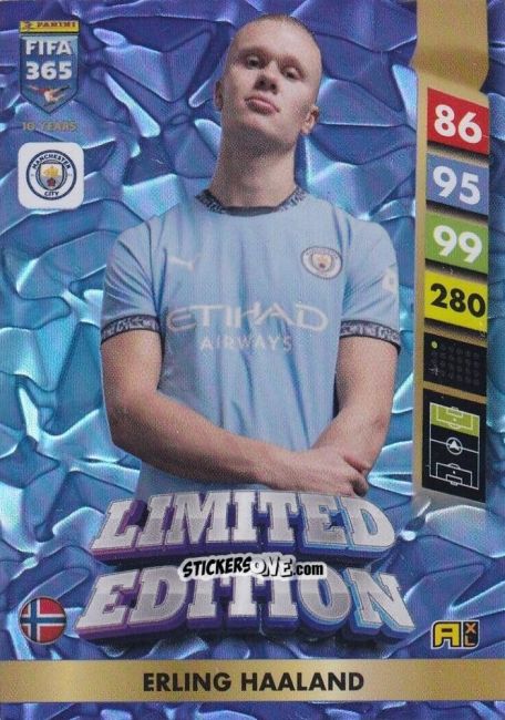 Cromo Erling Haaland - FIFA 365: 2024-2025. Adrenalyn XL
 n. LE19 - Panini