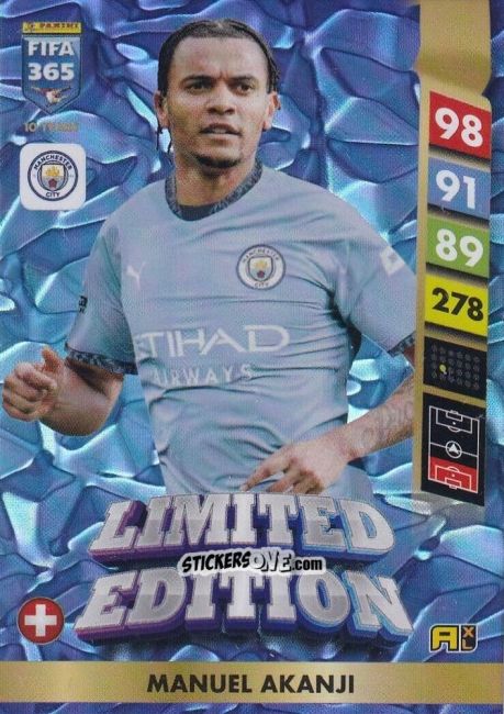 Sticker Manuel Akanji - FIFA 365: 2024-2025. Adrenalyn XL
 n. LE22 - Panini
