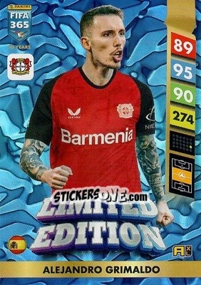 Sticker Alejandro Grimaldo - FIFA 365: 2024-2025. Adrenalyn XL
 n. LE38 - Panini