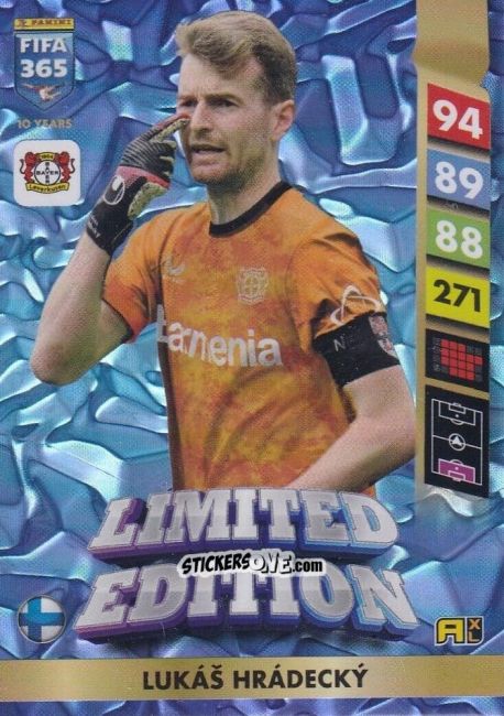 Sticker Lukáš Hrádecký - FIFA 365: 2024-2025. Adrenalyn XL
 n. LE41 - Panini