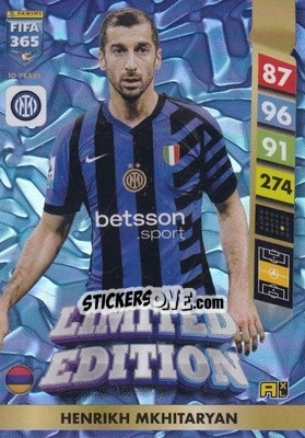 Sticker Henrikh Mkhitaryan - FIFA 365: 2024-2025. Adrenalyn XL
 n. LE65 - Panini