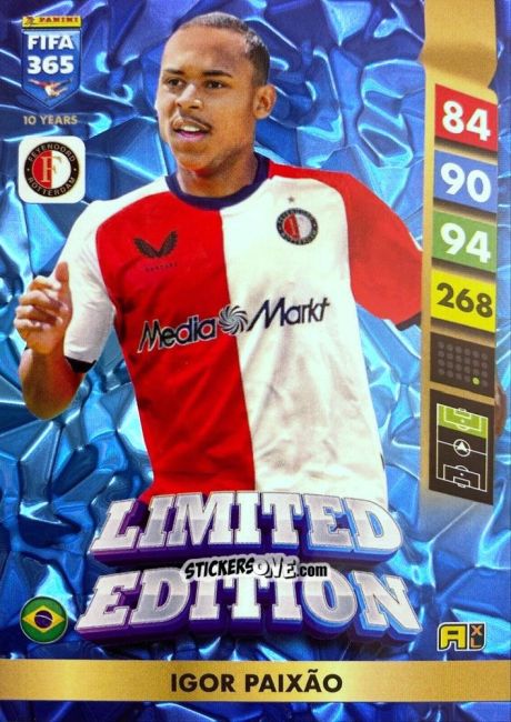 Sticker Igor Paixão - FIFA 365: 2024-2025. Adrenalyn XL
 n. LE77 - Panini