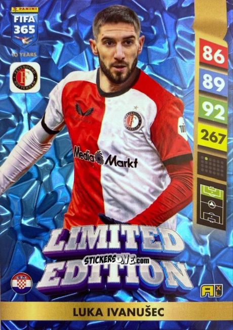 Sticker Luka Ivanušec - FIFA 365: 2024-2025. Adrenalyn XL
 n. LE79 - Panini