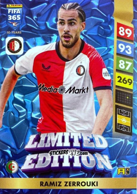 Cromo Ramiz Zerrouki - FIFA 365: 2024-2025. Adrenalyn XL
 n. LE83 - Panini