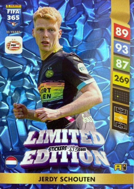 Sticker Jerdy Schouten - FIFA 365: 2024-2025. Adrenalyn XL
 n. LE88 - Panini
