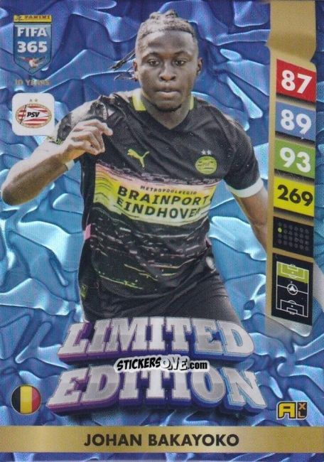 Sticker Johan Bakayoko - FIFA 365: 2024-2025. Adrenalyn XL
 n. LE90 - Panini