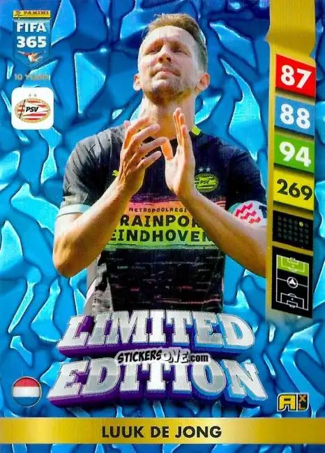 Sticker Luuk de Jong - FIFA 365: 2024-2025. Adrenalyn XL
 n. LE92 - Panini