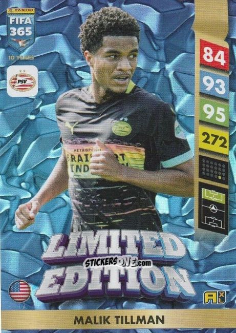 Cromo Malik Tillman - FIFA 365: 2024-2025. Adrenalyn XL
 n. LE93 - Panini
