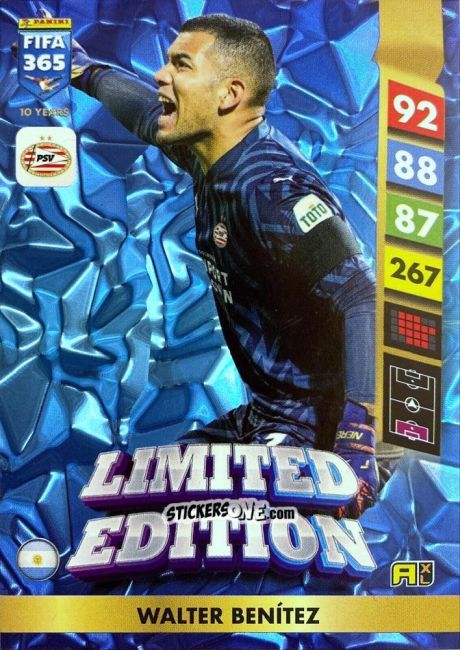 Sticker Walter Benítez - FIFA 365: 2024-2025. Adrenalyn XL
 n. LE97 - Panini