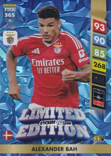 Sticker Alexander Bah - FIFA 365: 2024-2025. Adrenalyn XL
 n. LE98 - Panini