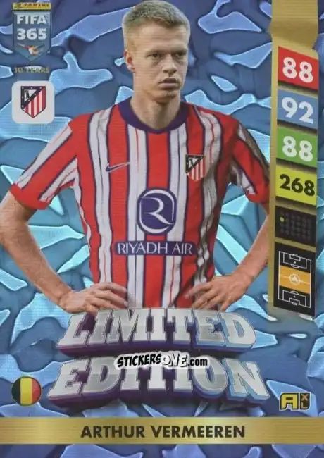 Figurina Arthur Vermeeren - FIFA 365: 2024-2025. Adrenalyn XL
 n. LE104 - Panini